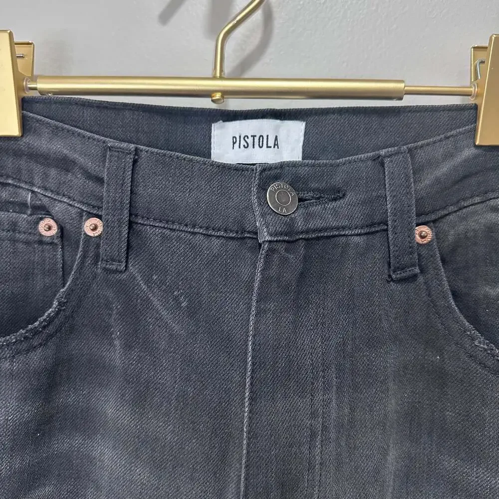 PISTOLA Cassie Super High Rise Straight in Retrograde - Picture 3 of 8